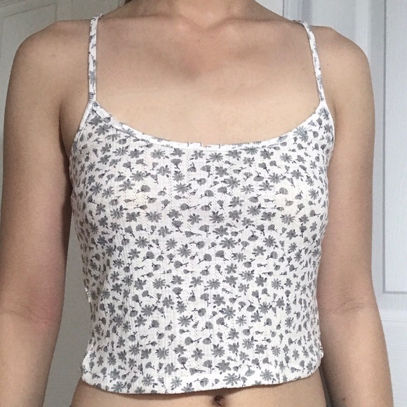 floral cream cardigan short sleeves cami top set - Picture 3 of 4